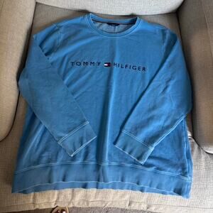 Blue vintage tommy hilfiger sweatshirt